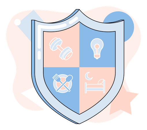 Protection shield  Illustration