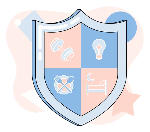 Protection shield  Illustration