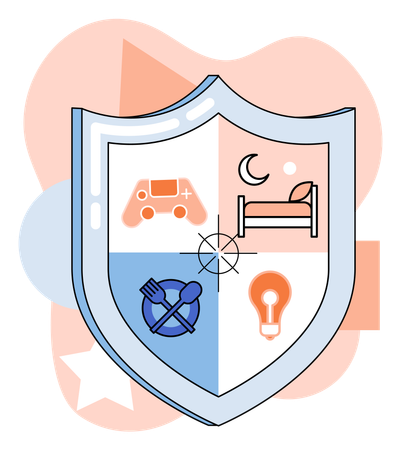 Protection shield  Illustration