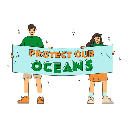 Proteger nuestros océanos  Ilustración