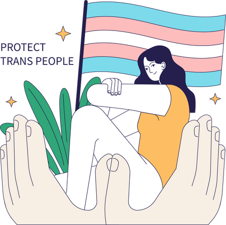 Proteger a las personas trans  Ilustración