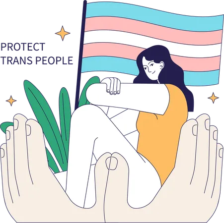 Proteger a las personas trans  Ilustración