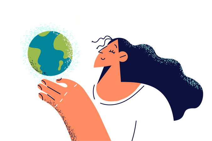 Proteger a terra  Ilustração