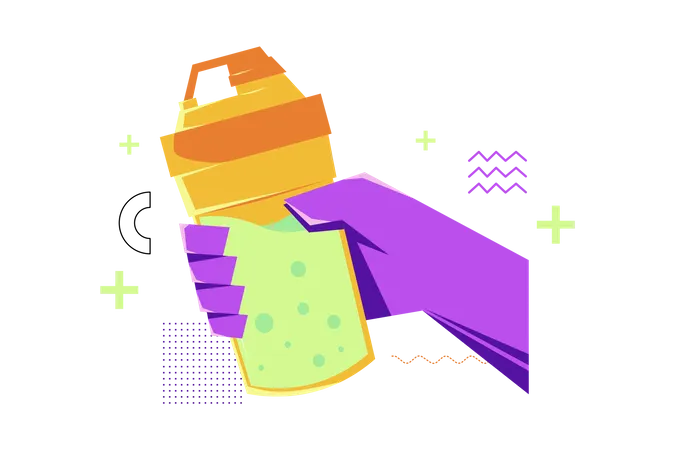 Protein Shake  Illustration