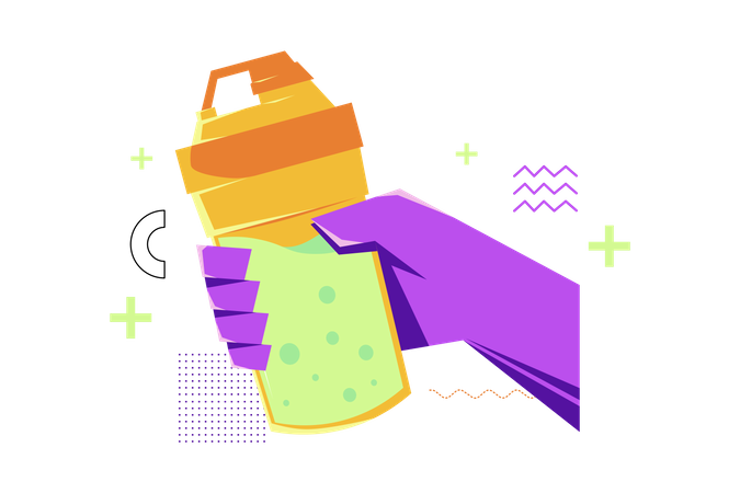 Protein Shake  Illustration