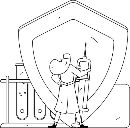 Proteja sua vida através de uma seguradora  Ilustração