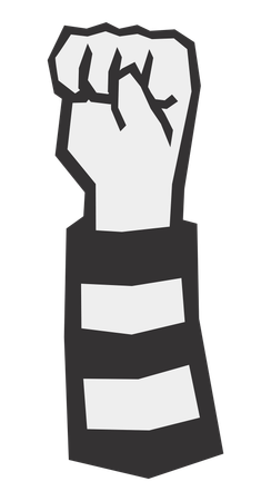 Protesting Hand  Illustration