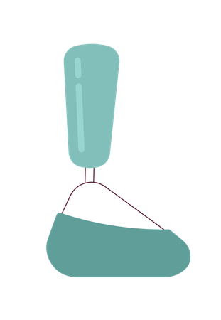 Prothèse de jambe bionique  Illustration