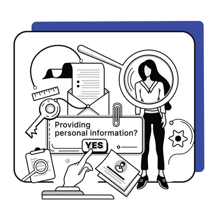 People Provide And Update Personal Information Registration Claim Documents Metaphors Set Tax Filing Report Your Income Information Tax Credits And Expenses Financial Report Creative Metaphor Illustration