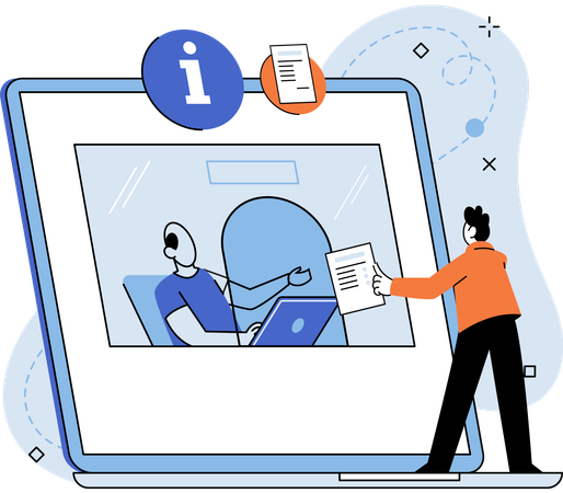 Providing personal information report your income Tax credits  Illustration