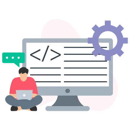 Codificación de proyectos  Illustration