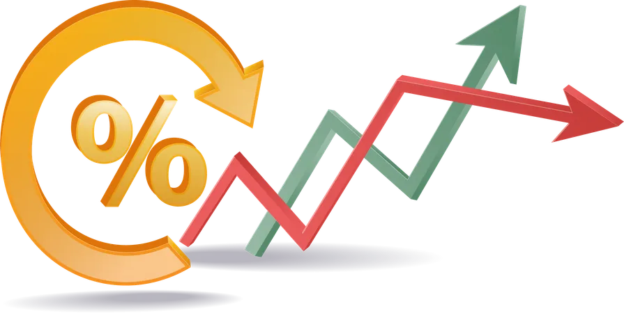 Prozentsatz des Umsatzes als Business Analyst  Illustration