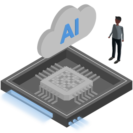 Prozessorchip  Illustration