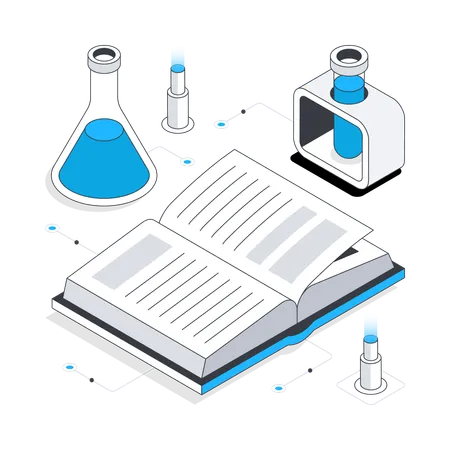 Pruebas de laboratorio de ciencias  Ilustración