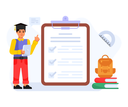 Prüfungsvorbereitung  Illustration