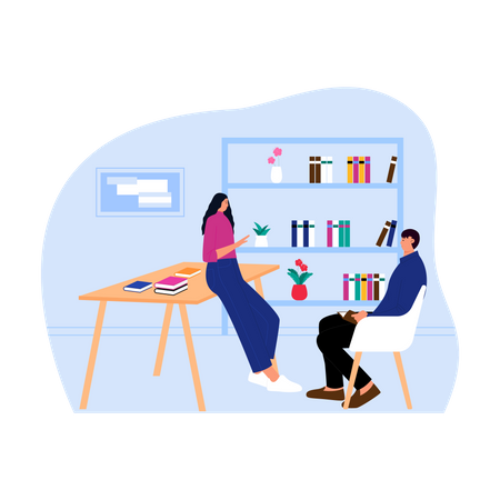 Psychiater-Sitzung  Illustration