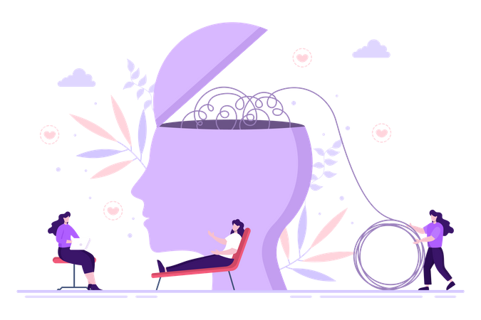 Psychotherapie  Illustration