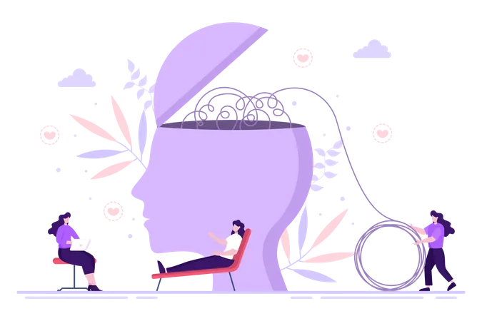 Psychotherapie  Illustration