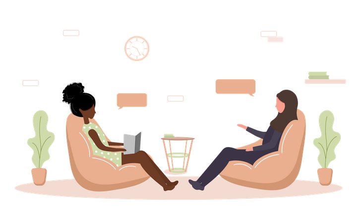 Psychotherapy session  Illustration