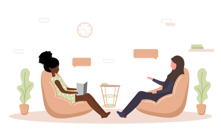 Psychotherapy session  Illustration