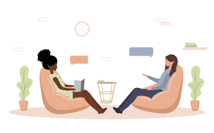 Psychotherapy session  Illustration