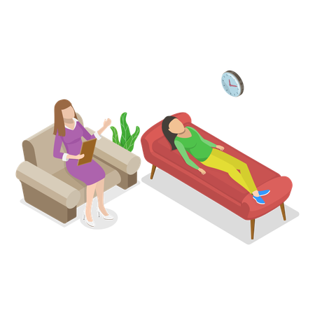 Psychotherapy Session  Illustration