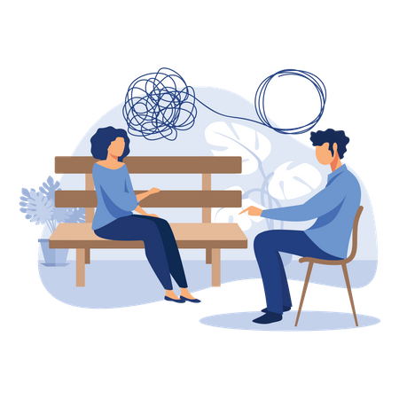 Psychotherapy treatment  일러스트레이션