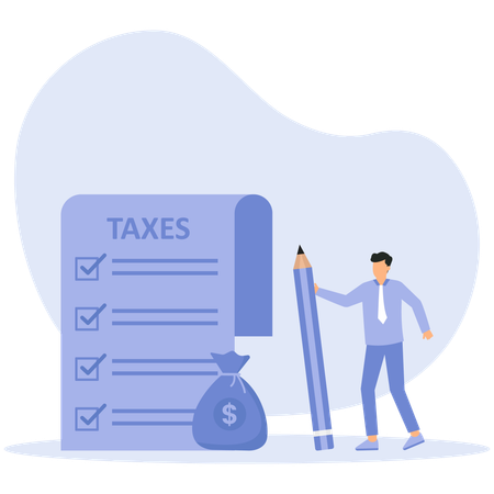 Public finance tax  Illustration