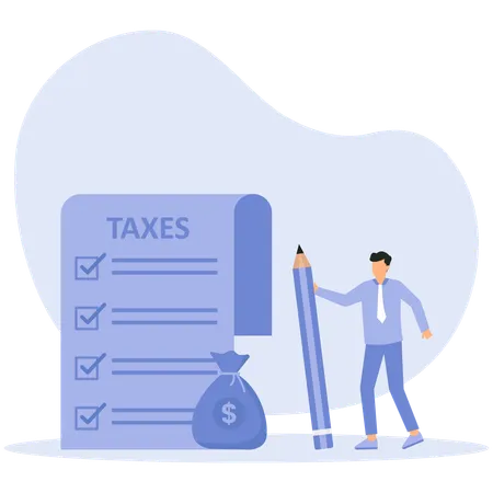 Public finance tax  Illustration