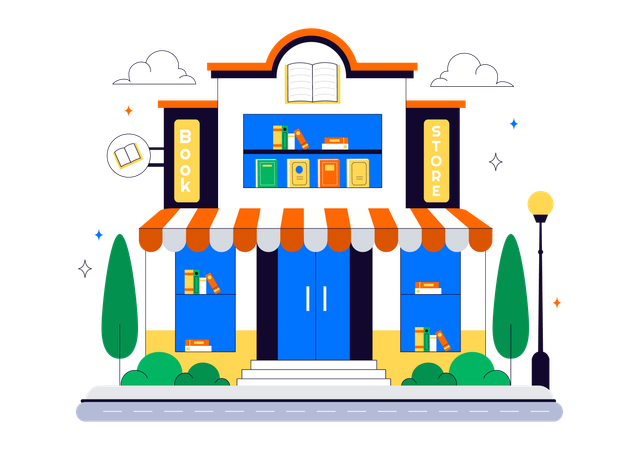 Public library  Illustration