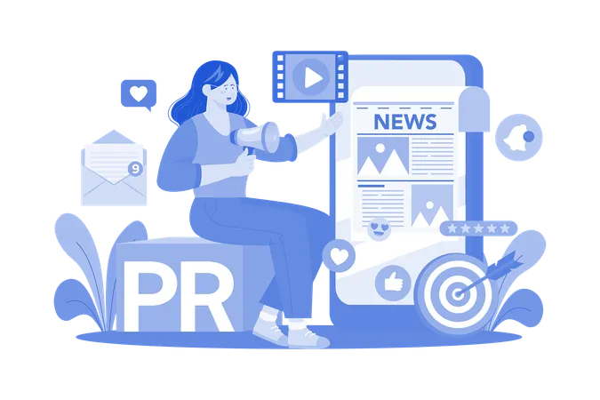 Public Relations  Illustration