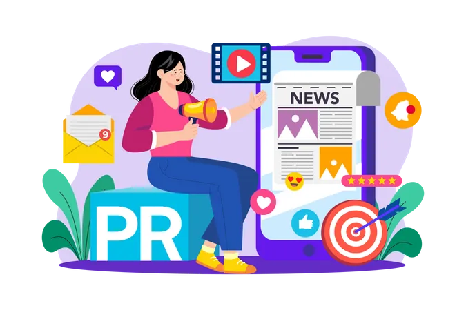 Public Relations  Illustration