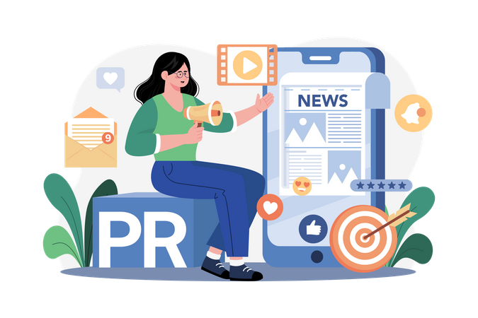 Public Relations  Illustration