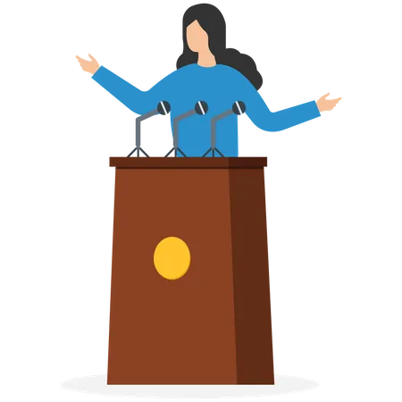 Public speaking skill  Illustration