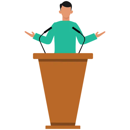 Public speaking skill  Illustration