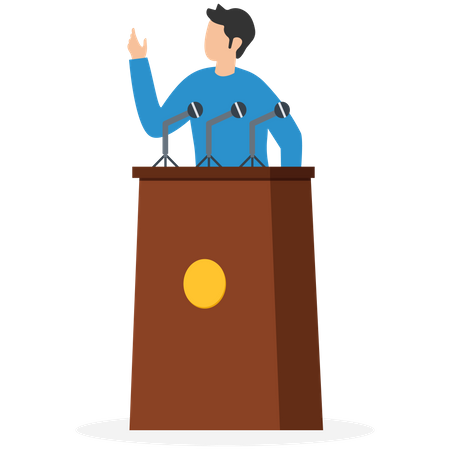 Public speaking skill  Illustration