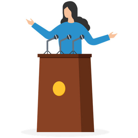 Public speaking skill  Illustration