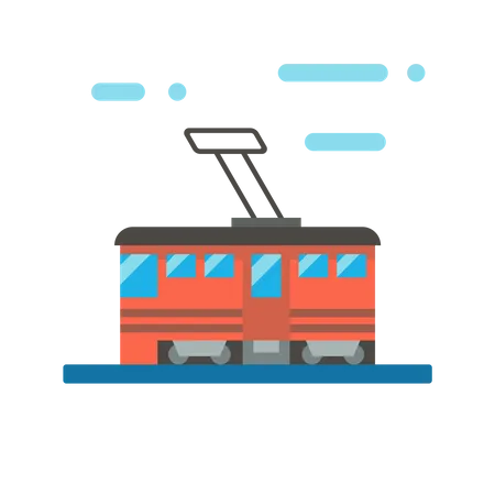 Public train  Illustration