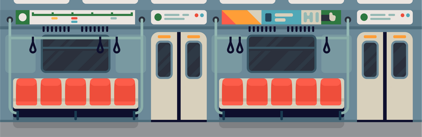 Public transport  イラスト