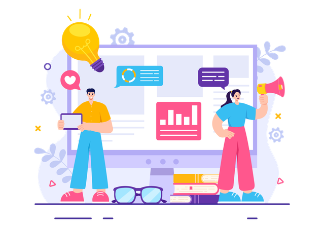 Publication sur Internet  Illustration