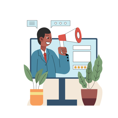 Publicidade digital  Ilustração