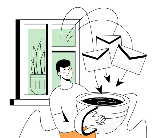 Publicidade por e-mail  Ilustração
