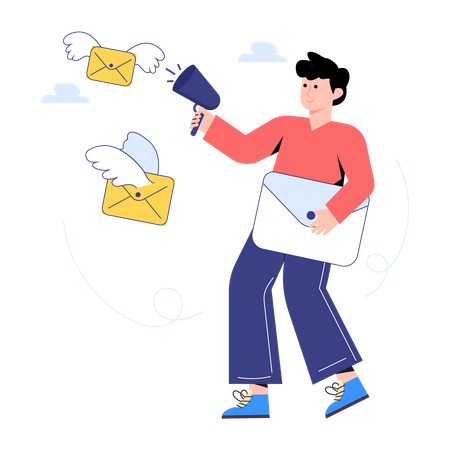 Publicidade por e-mail  Ilustração