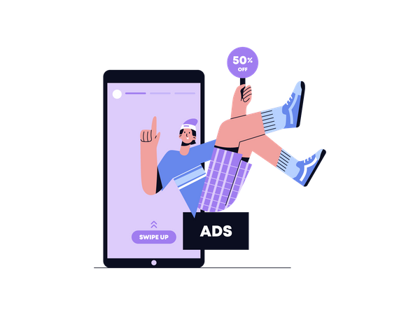 Publicité à prix réduit  Illustration