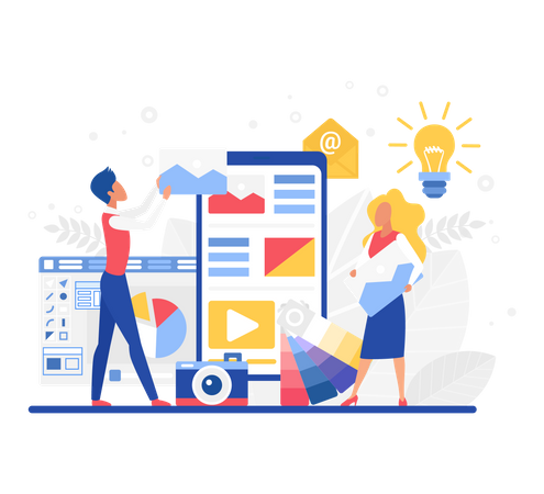 Publicité par e-mail  Illustration