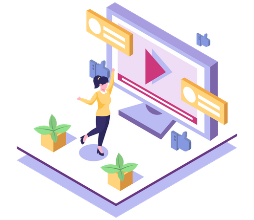Publicité vidéo  Illustration
