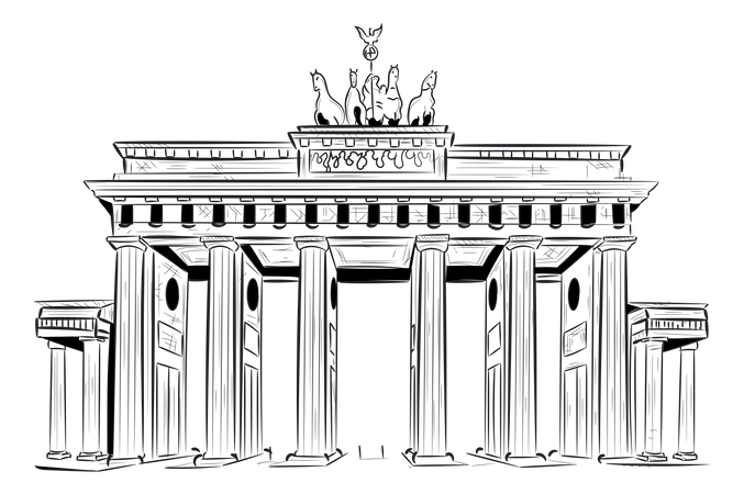 Puerta de Brandeburgo  Ilustración