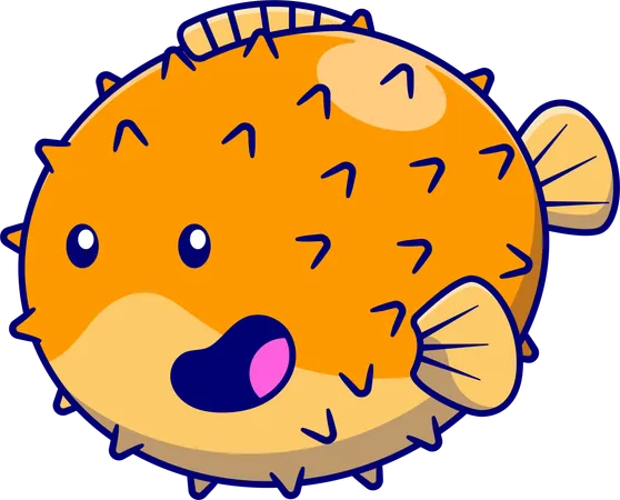 Puffer Fish  Illustration