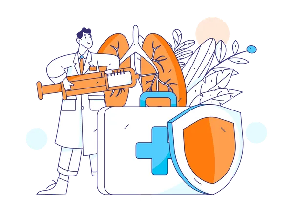 Pulmonary Function Testing  Illustration