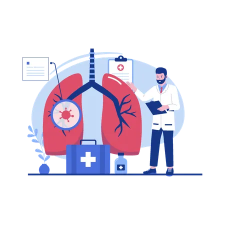 Pulmonology  Illustration